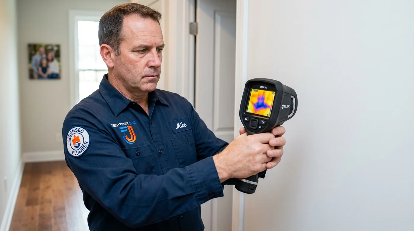 Thermal imaging leak detection by Johns Plumbing LLC in Wauseon